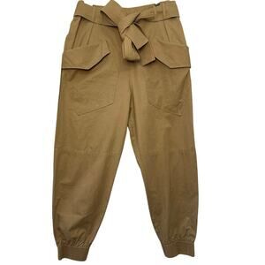 AMUR Lisette Cargo Pant Size Medium Tan Brown Revolve Paper Bag Jogger Luxury